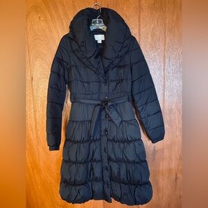 H&M Women Black Puffer Coat 2 4 6
